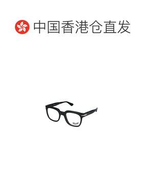 香港直邮PERSOL 男士眼镜 PO3325V095 AW2025 黑色 几何平光镜