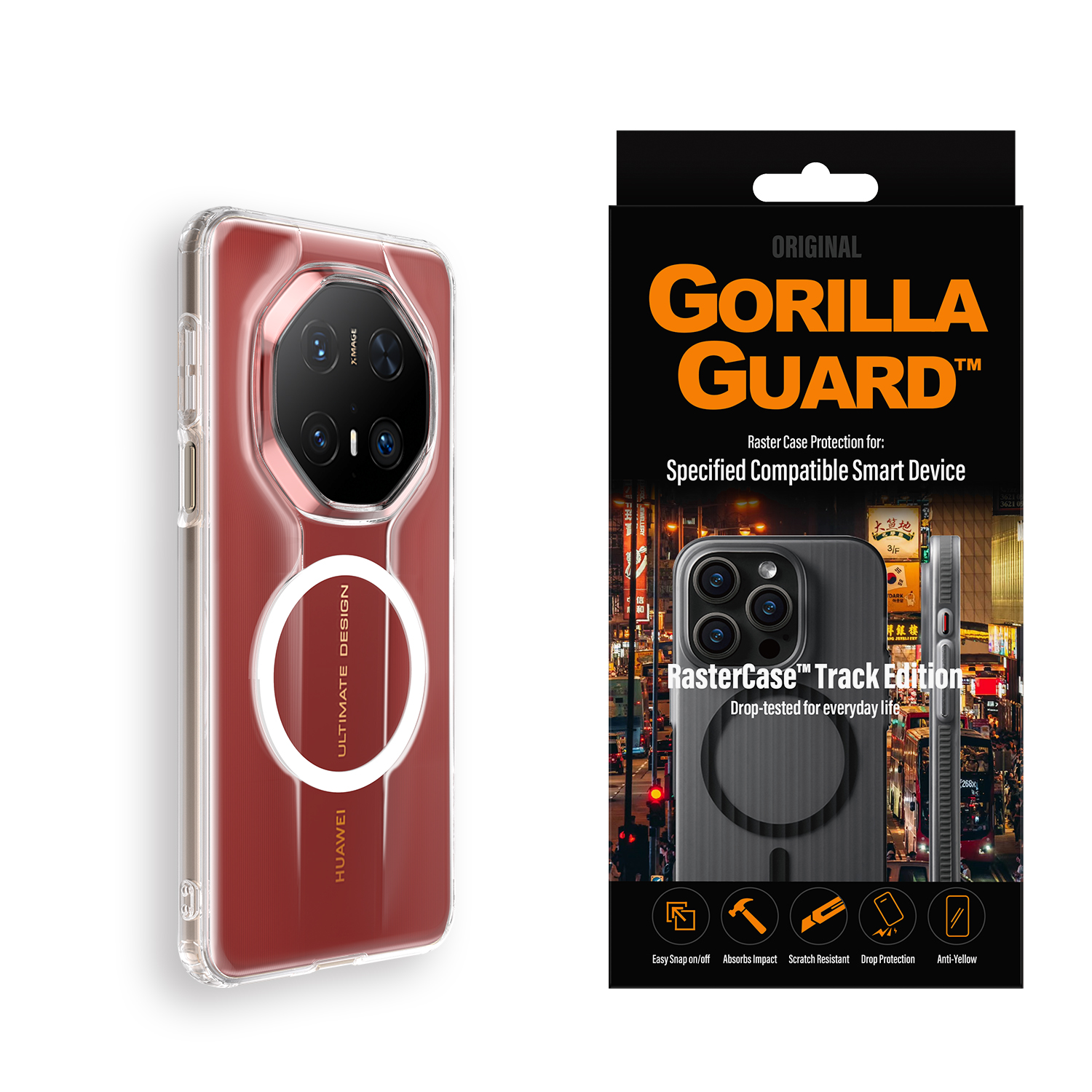猩球卫士晶透保护套适用华为Mate70RS磁吸手机壳全透明非凡大师MagSafe超薄新款高级全包软边防摔可挂绳链壳