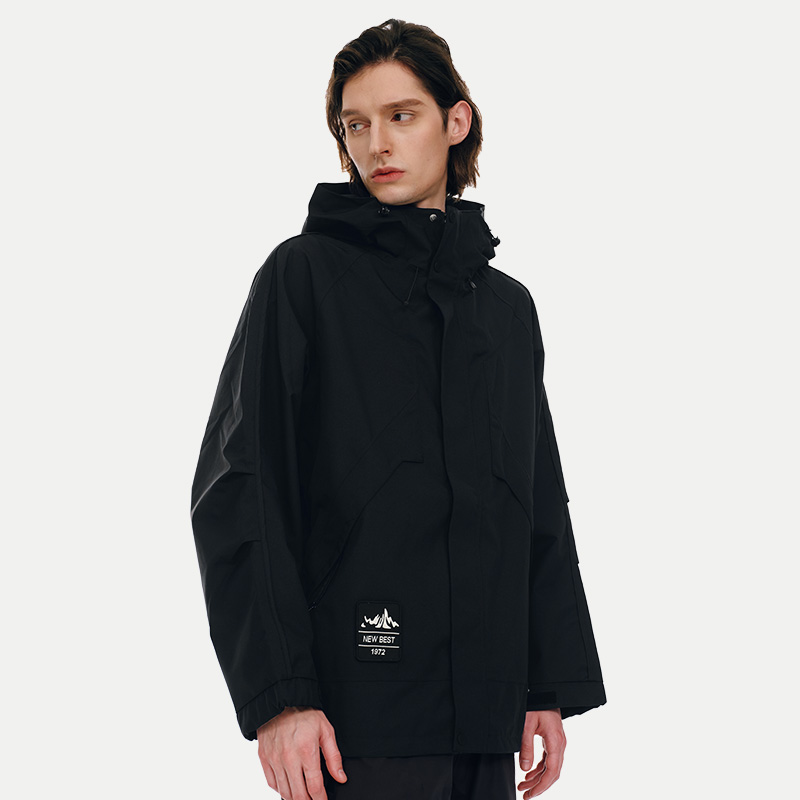 蓝途2502冲锋衣小个子春秋高级感好看可收腰防水加绒软壳外套台州 - 图1