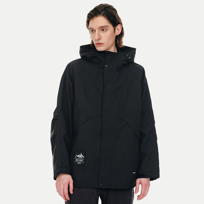 蓝途2502冲锋衣小个子春秋高级感好看可收腰防水加绒软壳外套台州 - 图0