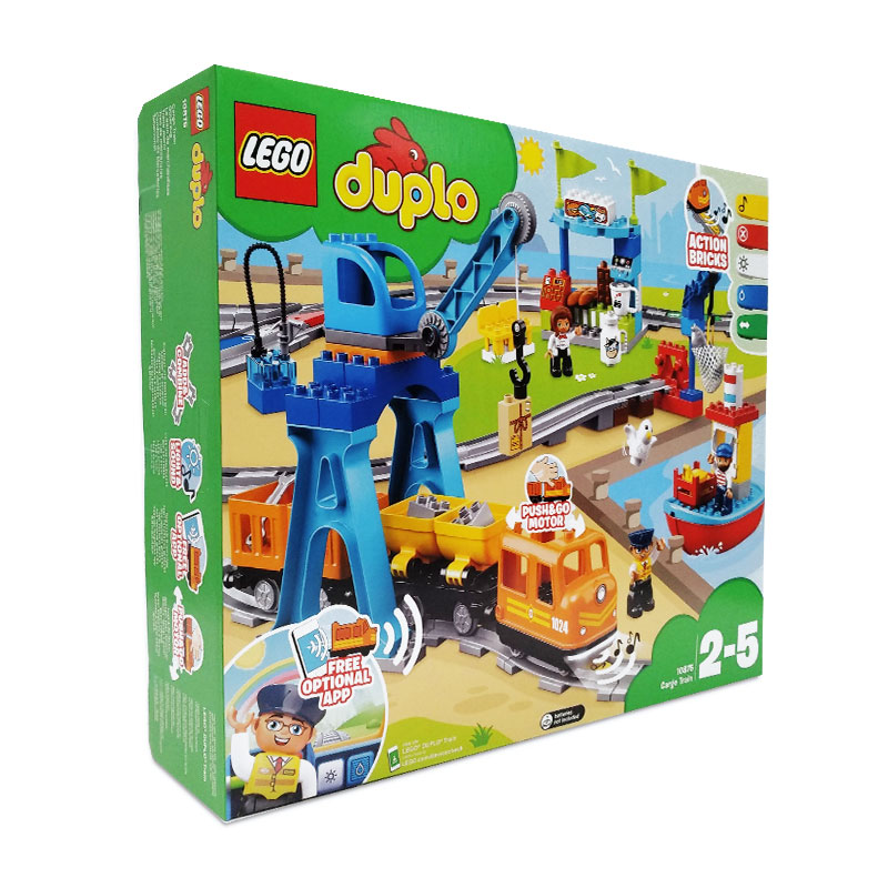 【自营】LEGO乐高得宝系列10875智能货运火车 积木玩具 - 图0