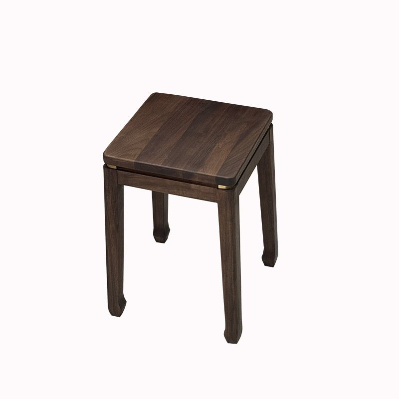 北美黑胡桃木高脚凳带叠加奢书桌脚餐马蹄轻学习可餐凳凳铜凳整装,淘宝优惠券,粉丝福利购,淘宝优惠卷