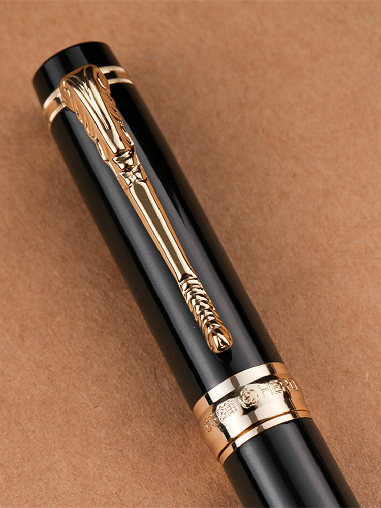 HERO/英雄钢笔H632 男士商务办公男生练字写字签字笔宝珠笔墨水笔书法绘画男款礼盒套装送礼钢笔定制可刻字