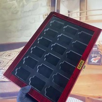 Lighter Show Shelf Zippo Lighter Containing Box Collection Box 18 Places Display Case Treasure Gift Box Spot Wood