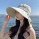 Summer large brim sun protection shawl to cover face women's hiking hat