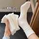Women's solid color breathable anti-odor confinement socks