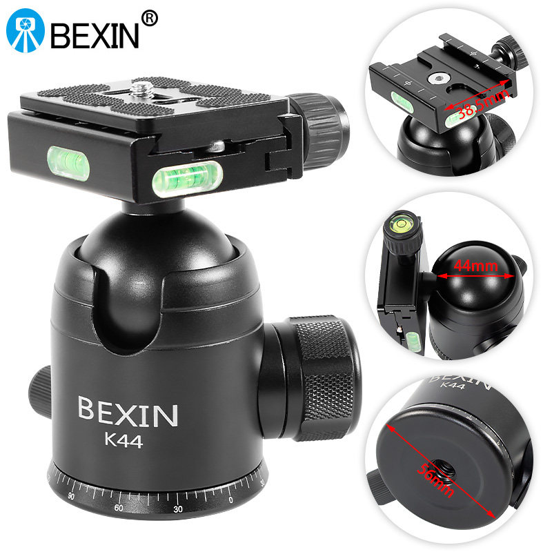 贝欣球形云台单反相机三脚架云台铝合金竖拍阻尼360全景刻度手机云台专业稳定摄影摄像球型滑轨万向球型云台,淘宝优惠券,粉丝福利购,淘宝优惠卷