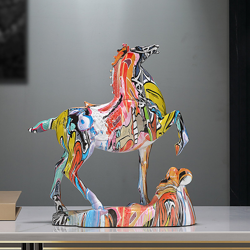 马到成功摆件招财客厅酒柜轻奢高档办公室玄关装饰品乔迁开业礼物,淘宝优惠券,粉丝福利购,淘宝优惠卷