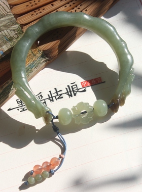 原创文艺中国风手镯天然和田玉