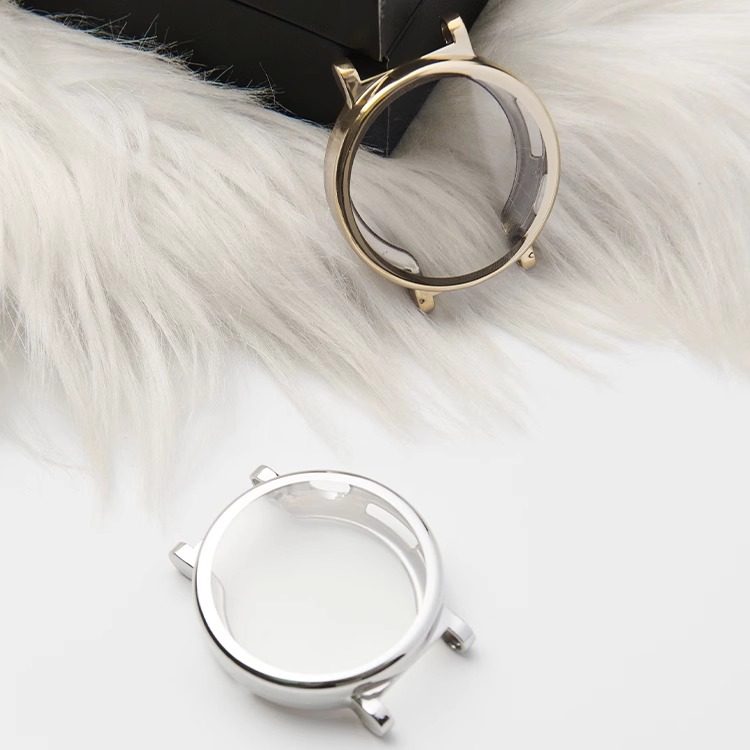 萱芊适用于手表保护壳带膜电镀色华为手表GT5GT4表壳女款手表壳新款女智能41mm表盘银黑透明凝霜白皓月银,淘宝优惠券,粉丝福利购,淘宝优惠卷