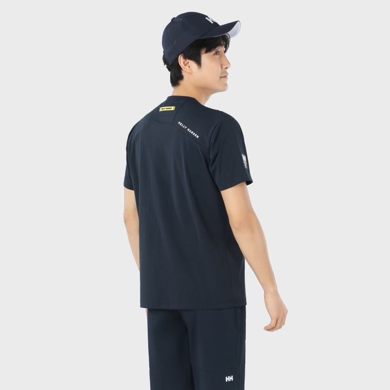 HELLY HANSEN/HH男女款UPF50+防晒吸湿速干短袖T恤AEGIR/CREW系列 - 图0