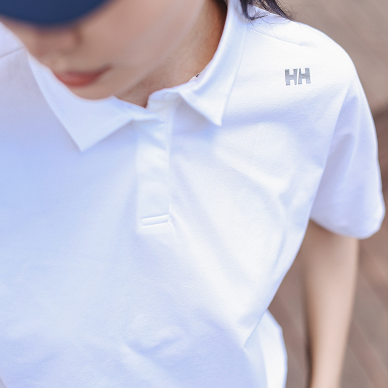 HELLY HANSEN/HH 女士防晒UPF50+短袖POLO春季T恤Helox系列 - 图2