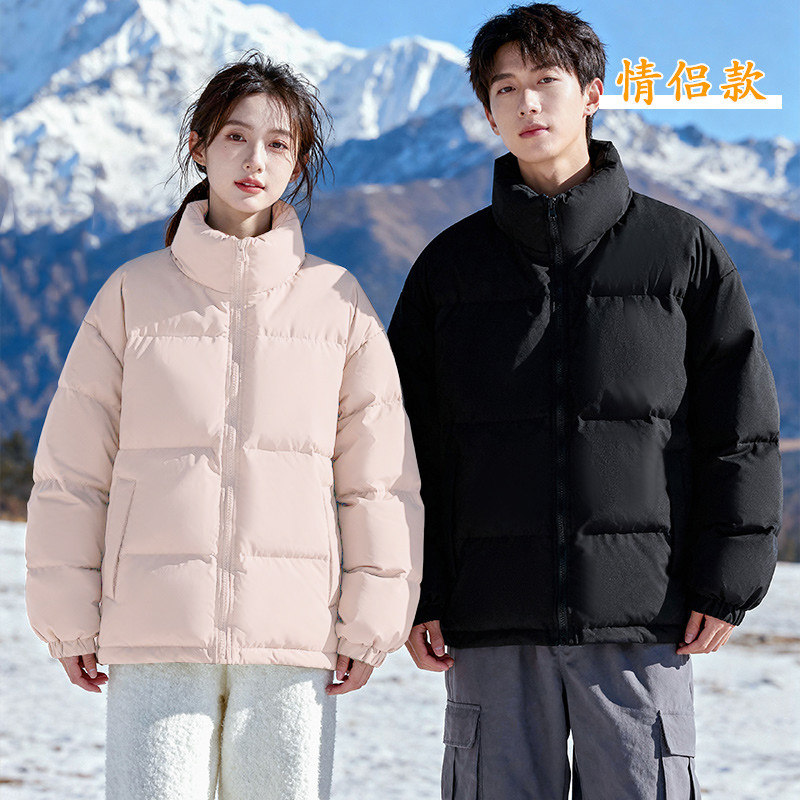 啄木鸟棉衣男女款冬季新款宽松加厚外套冬季保暖棉服情侣装面包服