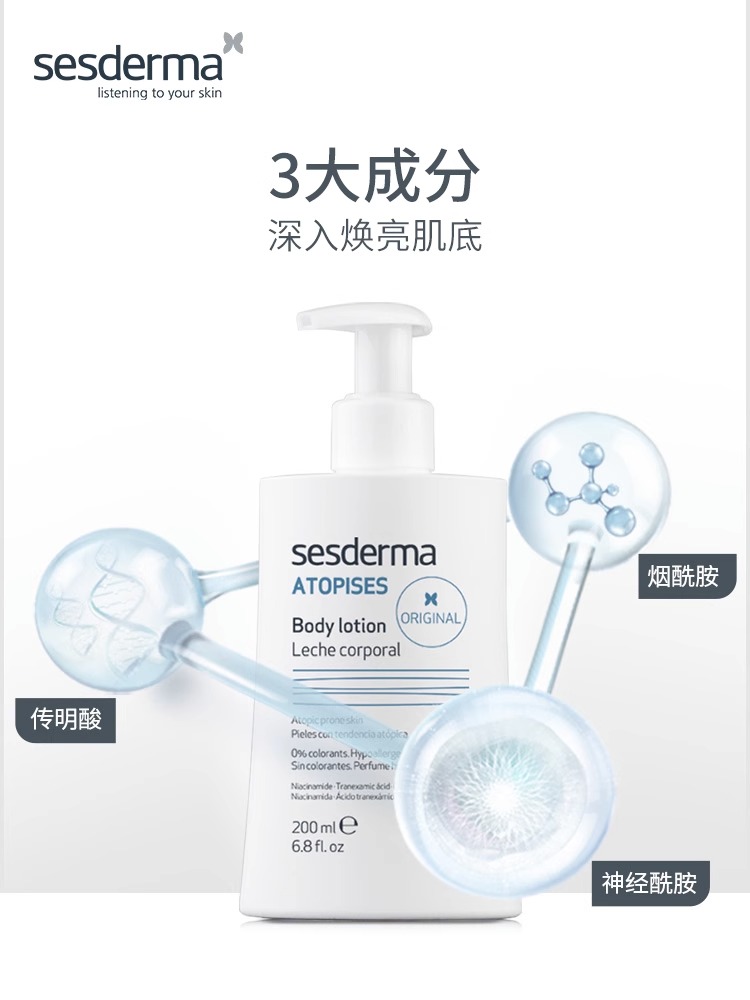 sesderma身体乳赛斯黛玛烟酰胺全身滋润保湿秋冬润肤乳西班牙正品-图1