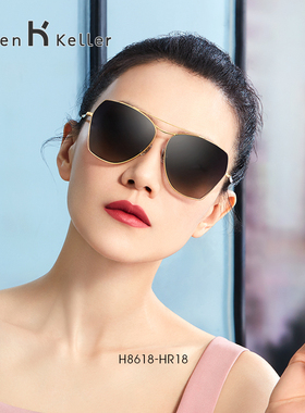 海伦凯勒太阳镜偏光方形女款