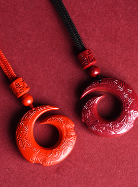 原矿朱砂时来运转吊坠男女正品官方旗舰店马本命年护身符项链礼物