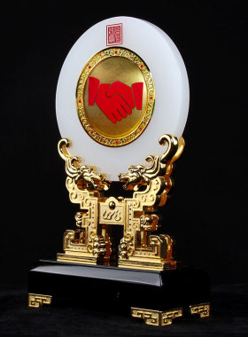 琉璃玉办公室摆件商务礼品