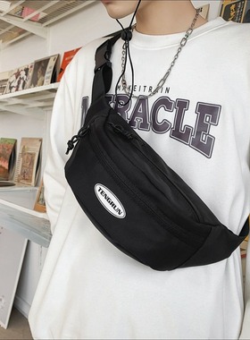 Mobile waist bag trendy brand men's chest bag Japanese ligh
