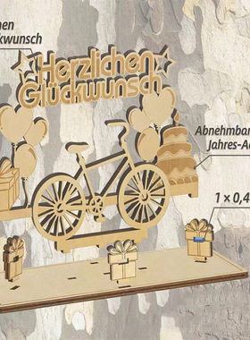 Bicycle Design Decoration DIY Happy Birthday Decoration Bir