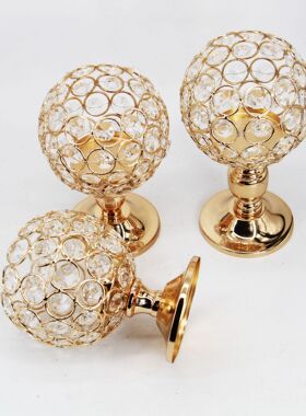 Wedding props, candle holders, ornaments, electroplated iro