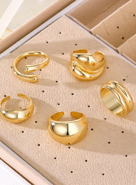 Geometric UV Electroplating CCB Material Spherical Ring 4-p