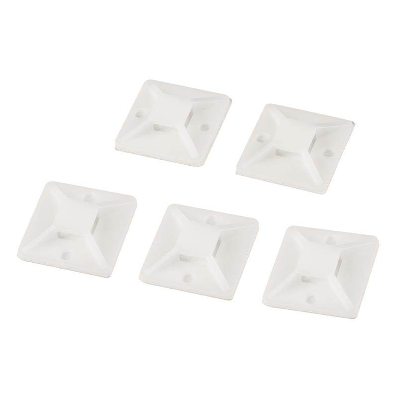 带胶自粘式尼龙扎带固定座布线固定片扎带吸盘粘片25*25mm 500只,淘宝优惠券,粉丝福利购,淘宝优惠卷