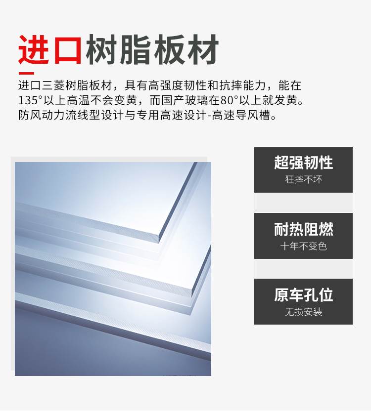 春风国宾650民用尊享版改装进口挡风玻璃挡风板前挡风镜护胸玻璃-图1