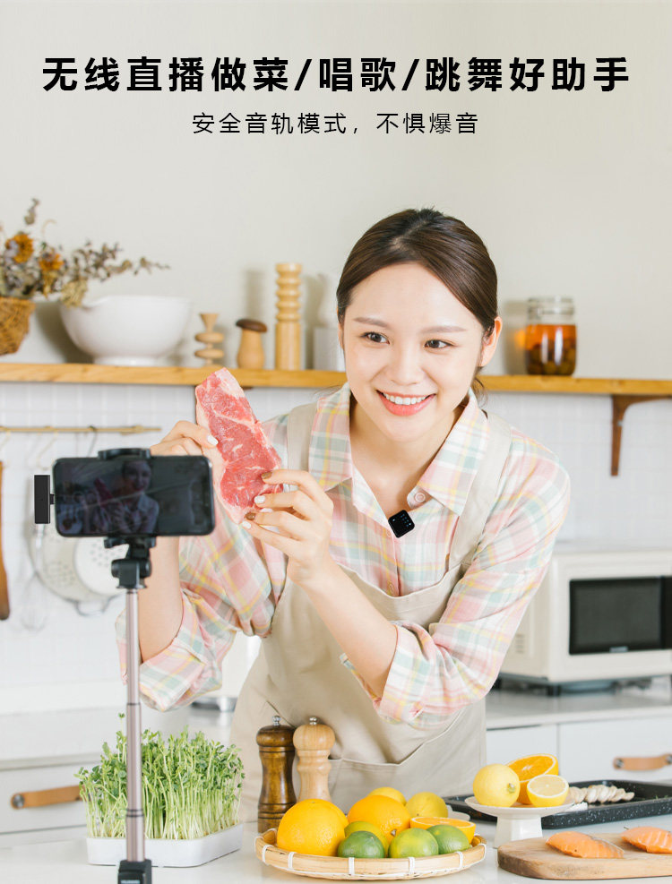 领夹式录音器小蜜蜂收音无线麦克风 花斑鼠麦克风/话筒