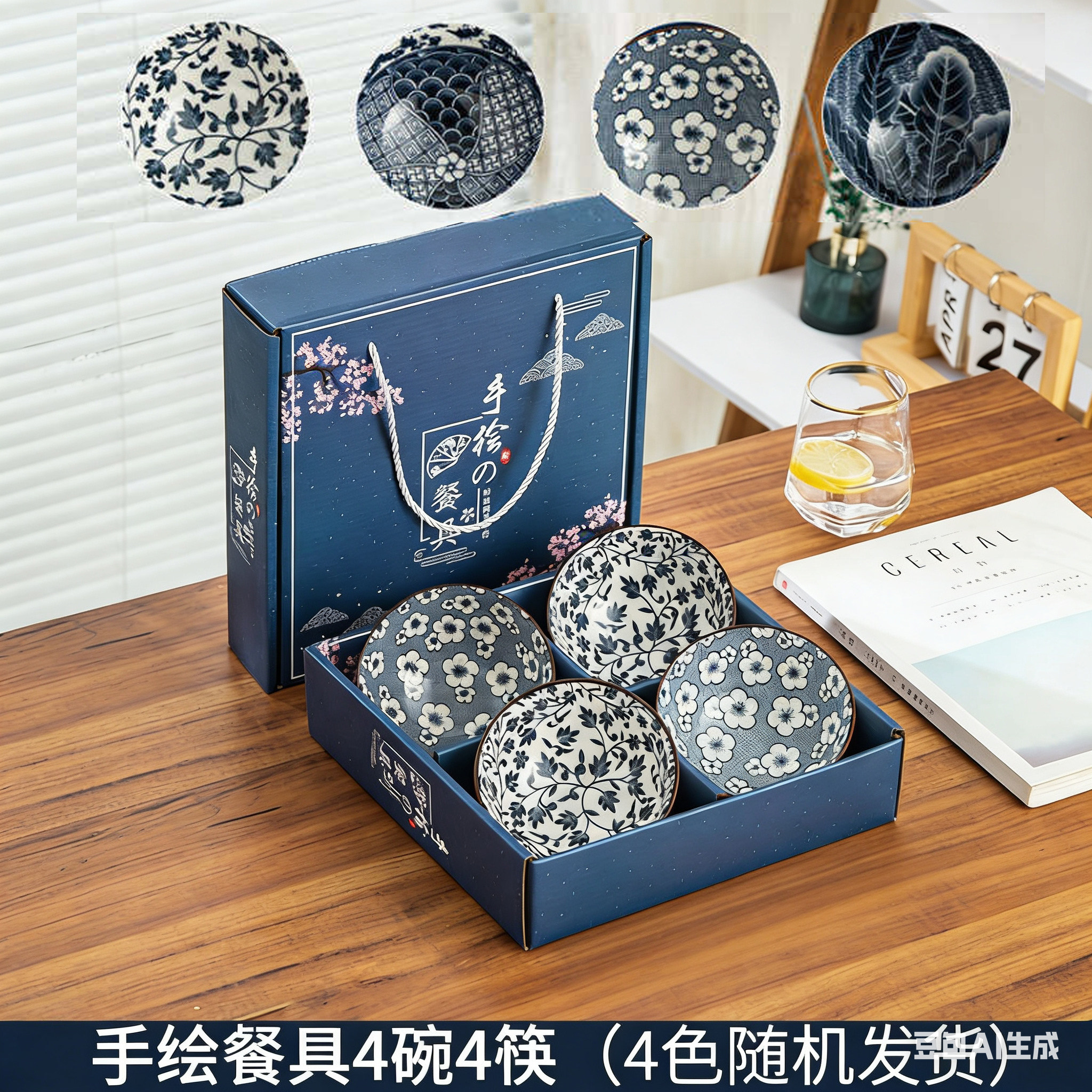 礼品碗礼盒装陶瓷实用伴手礼活动抽奖送客户节日小礼品纪念随手YC