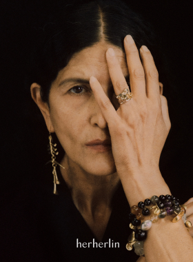 herherlin【新品】原创设计角铃好运天然水晶手串小众串珠礼物