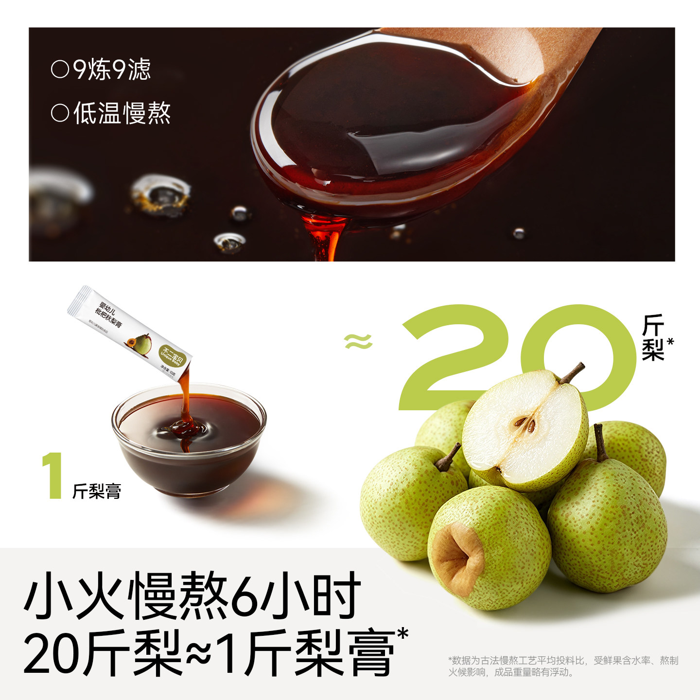 品质秋梨膏！支持各种成份检测，赠试喝1条