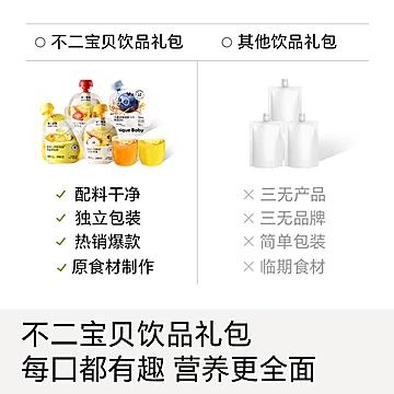 任选20袋】不二宝贝健康儿童果汁0添加[55元优惠券]-寻折猪
