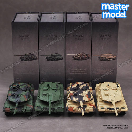 1:64合金仿真豹2A6主战坦克麦思迪军事战车模型男生静态摆件玩具 - 图3