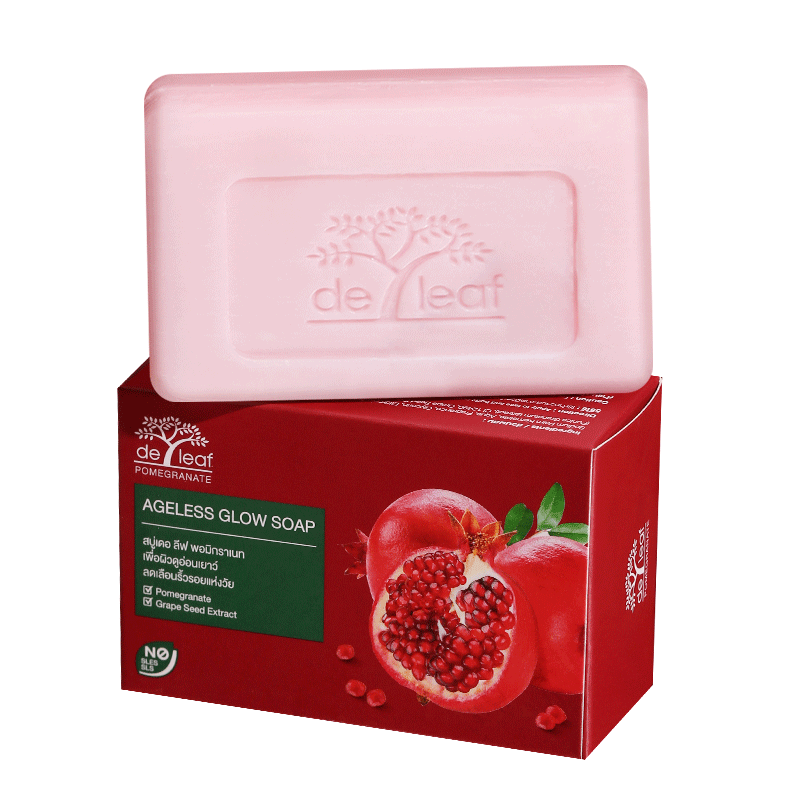 deleaf泰国进口红石榴抗初老肥皂 deleaf海外身体皂