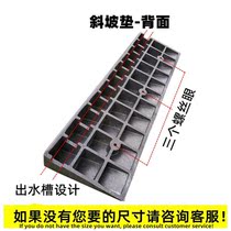 Stair tread board slope cushion rubber road along the slope road tooth rubber rubber-plastic long step cushion threshold cushion uphill triangle