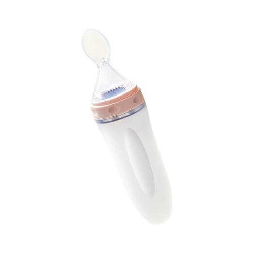 蓓比舒 Детская рисовая пастовая ложка сжатие бутылочки кормления ложки Silicone мягкая ложка рисовая мука артефакт детского питания инструмент добавки пищи