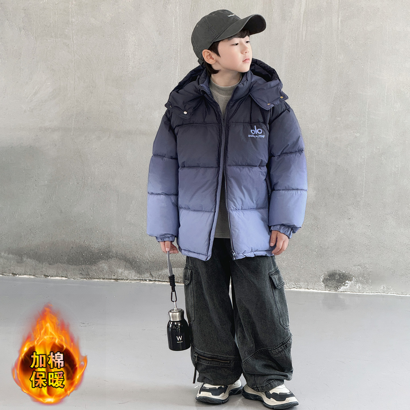 男童冬装羽绒棉服2025新款棉袄中大儿童加厚棉衣秋冬款冬季外套潮 - 图3