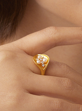 可调节全新植物花卉饰品珍珠母贝