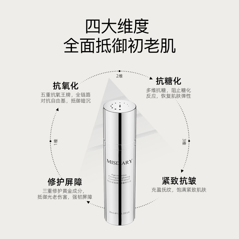 逆时妍四维抗初老精华氧糖双抗vc 逆时妍液态精华