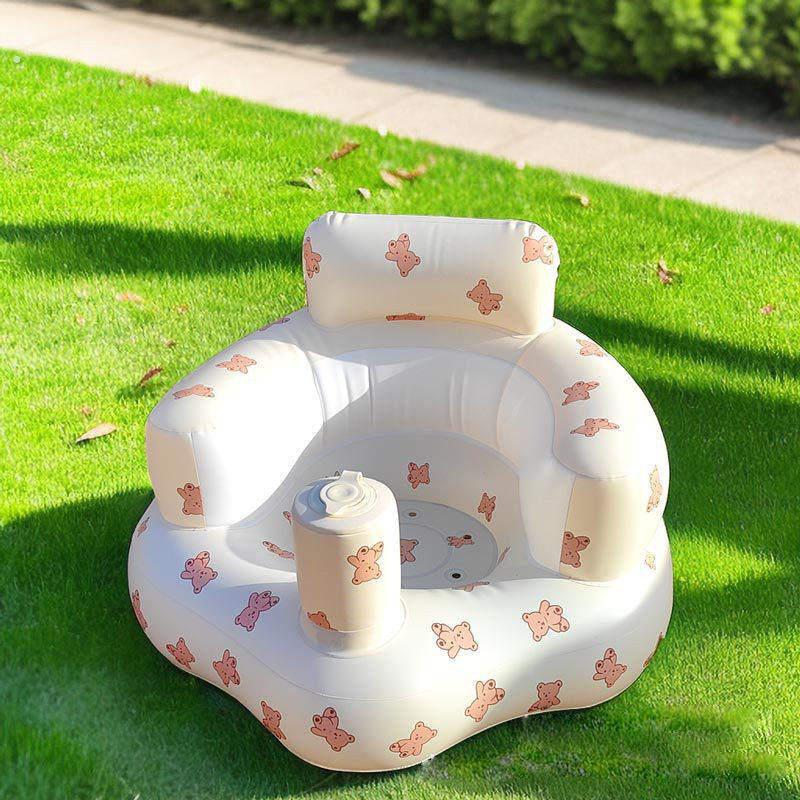 Baby learning chair does not hurt the spine baby inflatable home learning seat dining chair inflatable sofa training spine protection bath chair