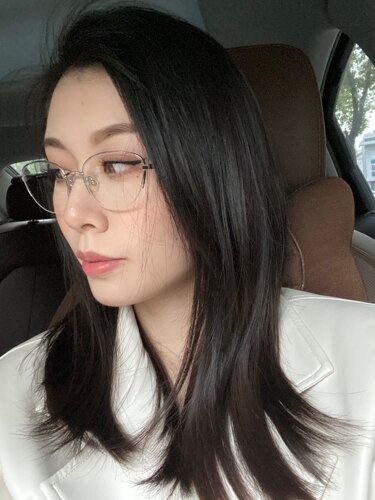 QIUQIU/【猫眼半框】原创小众轻质又抓脸可配近视防蓝光女镜框 - 图3