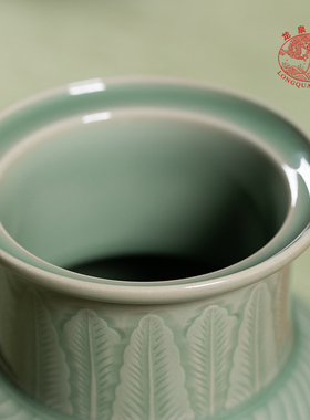 龙泉青瓷纯手工花瓶花器