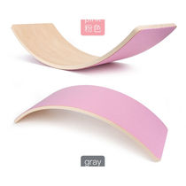 New Quality Qu certificate) Childrens balance board Stilts Seesaw bends H room board Exercise early to teach colorful wooden toys
