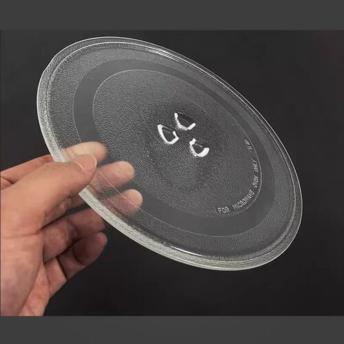原装美的微波炉玻璃转盘M1-L213B/211A/213C内托盘蒸盘圆盘24.5cm - 图3