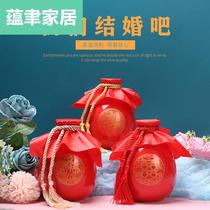 Creative Terracotta Wine Altar home 1 catty for wedding with wine bottle toast Birthday Wine Bottle Retro Wine Pot Ceramic Wine Jars