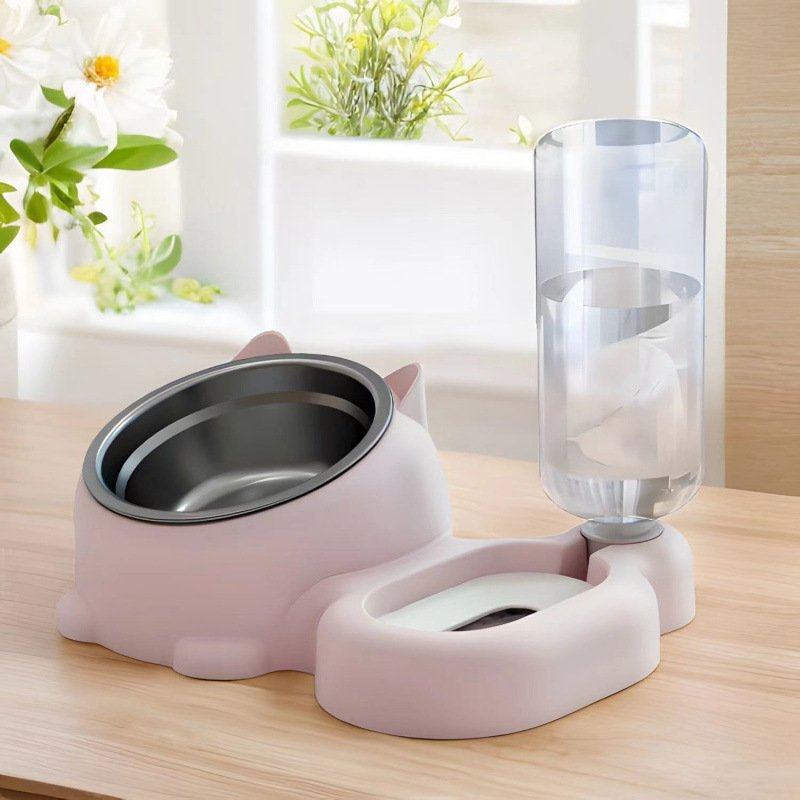 猫咪碗猫双碗食宠物用品喂食猫咪打翻狗狗碗水饭盆饮水饭碗盆自动,淘宝优惠券,粉丝福利购,淘宝优惠卷