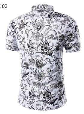 Men s Summer Shirts Short sleeve Slim Shirt for Men 男士衬衫