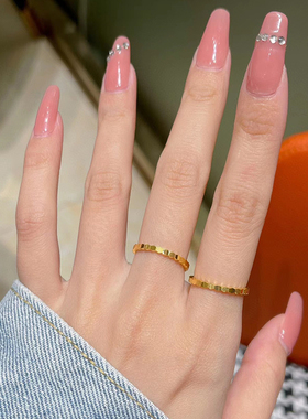 凯圣琳女款足金戒指指环