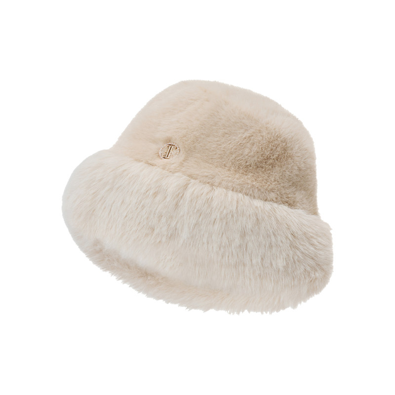 ELLE毛绒盆帽女士秋冬季户外护耳保暖时尚渔夫帽北方防风防寒百搭,淘宝优惠券,粉丝福利购,淘宝优惠卷