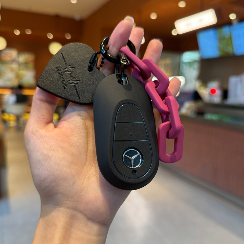适用于奔驰钥匙套新款c260l a200l e300l c200l 高级感新款壳扣包 - 图0